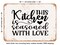 DECORATIVE METAL SIGN - This Kitchen is Seasoned With Love - 2 - Vintage Rusty Look